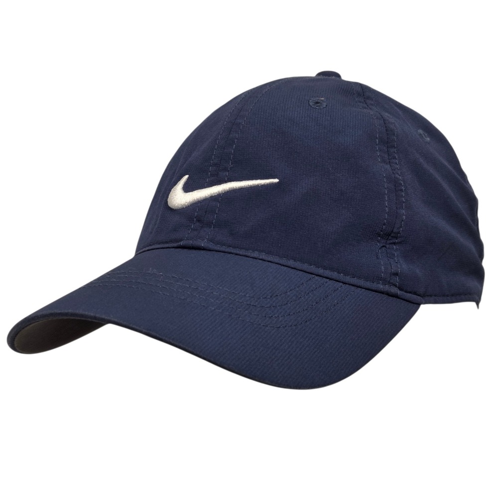 Nike Hat‎ Legacy91 Dri-FIT Mens  Navy Blue Adjustable Swoosh  Cap Performance